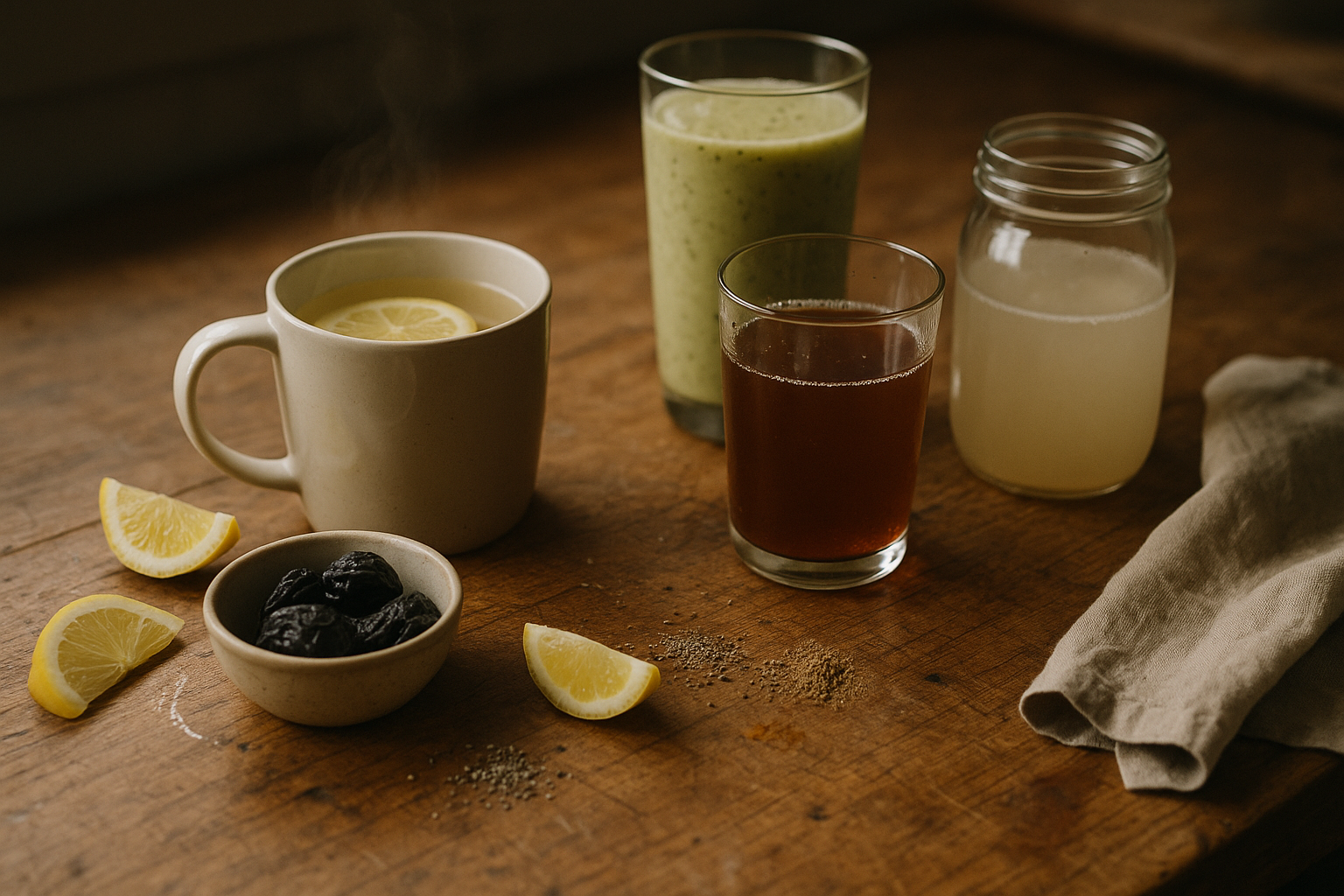 Guide to 4 drinks for constipation relief
